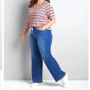 Lane Bryant- BNNW-Pull-On Wide Leg Jeans